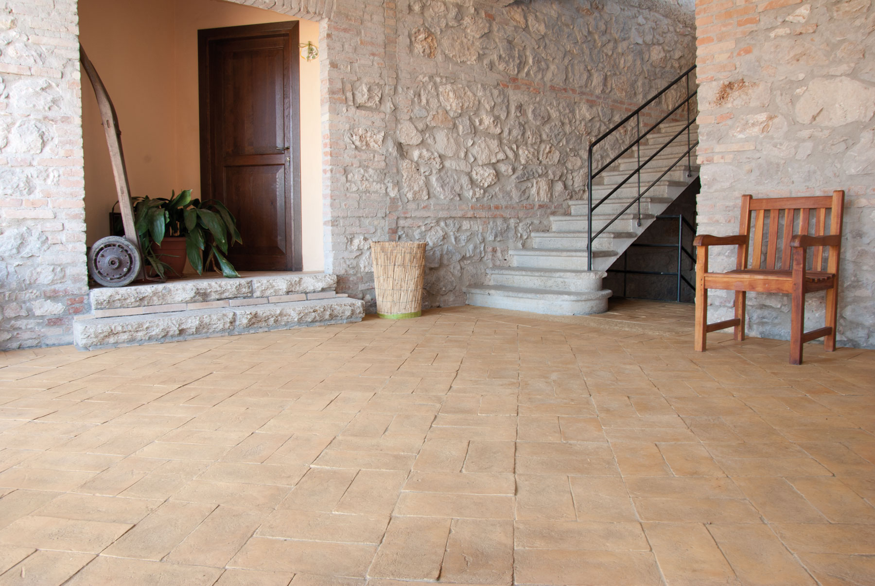 Pavimenti in cotto rettangolari