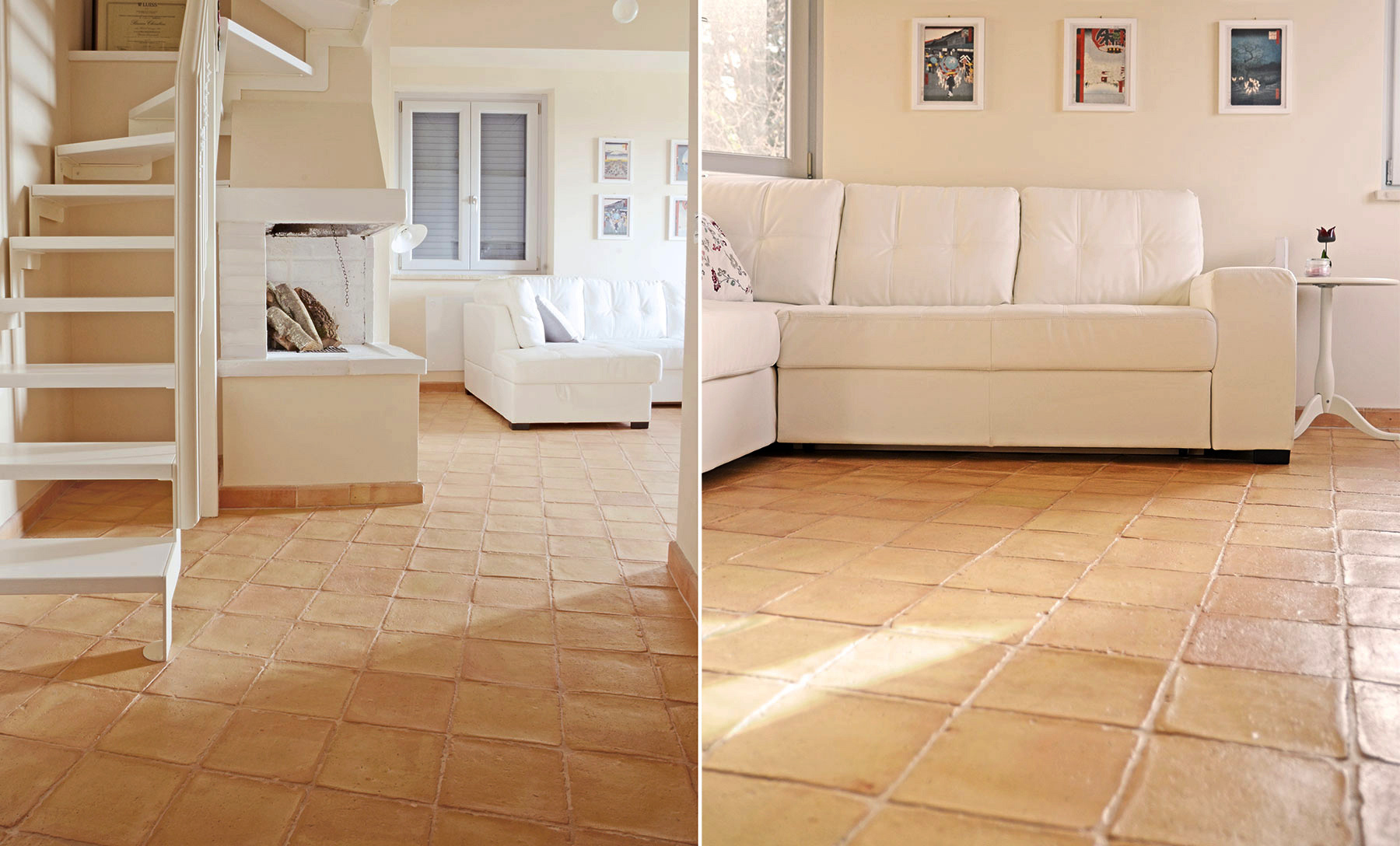Pavimenti in cotto quadrati